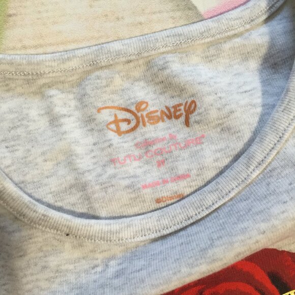 utu Couture Disney Beauty & the Beast Belle Red Rose Tutu and Shirt - Picture 9 of 10